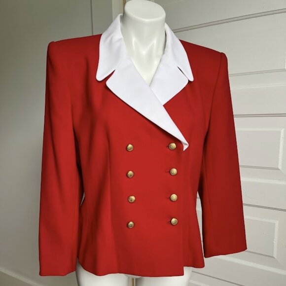 SOLD 80s/90s Red blazer - Picture 1 of 5